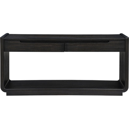  Coaster Furniture Leandro 704639 2-drawer Entryway Sofa Console Table - Burnished Black IMAGE 4