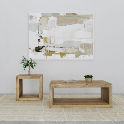  Coaster Furniture Benton 704838-S2 2-piece Solid Mango Coffee and End Table Set - Natural IMAGE 2