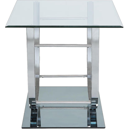  Coaster Furniture Danville 704988-S3 3-piece Glass Top Coffee and End Table Set - Chrome IMAGE 5