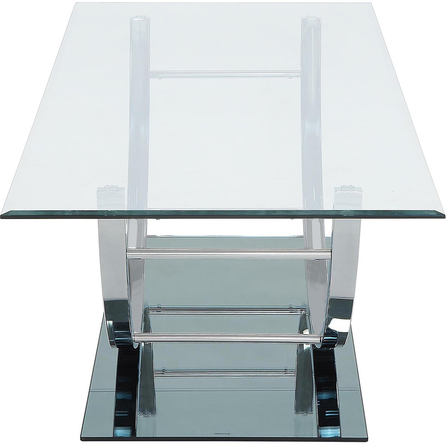  Coaster Furniture Danville 704988-S3 3-piece Glass Top Coffee and End Table Set - Chrome IMAGE 8
