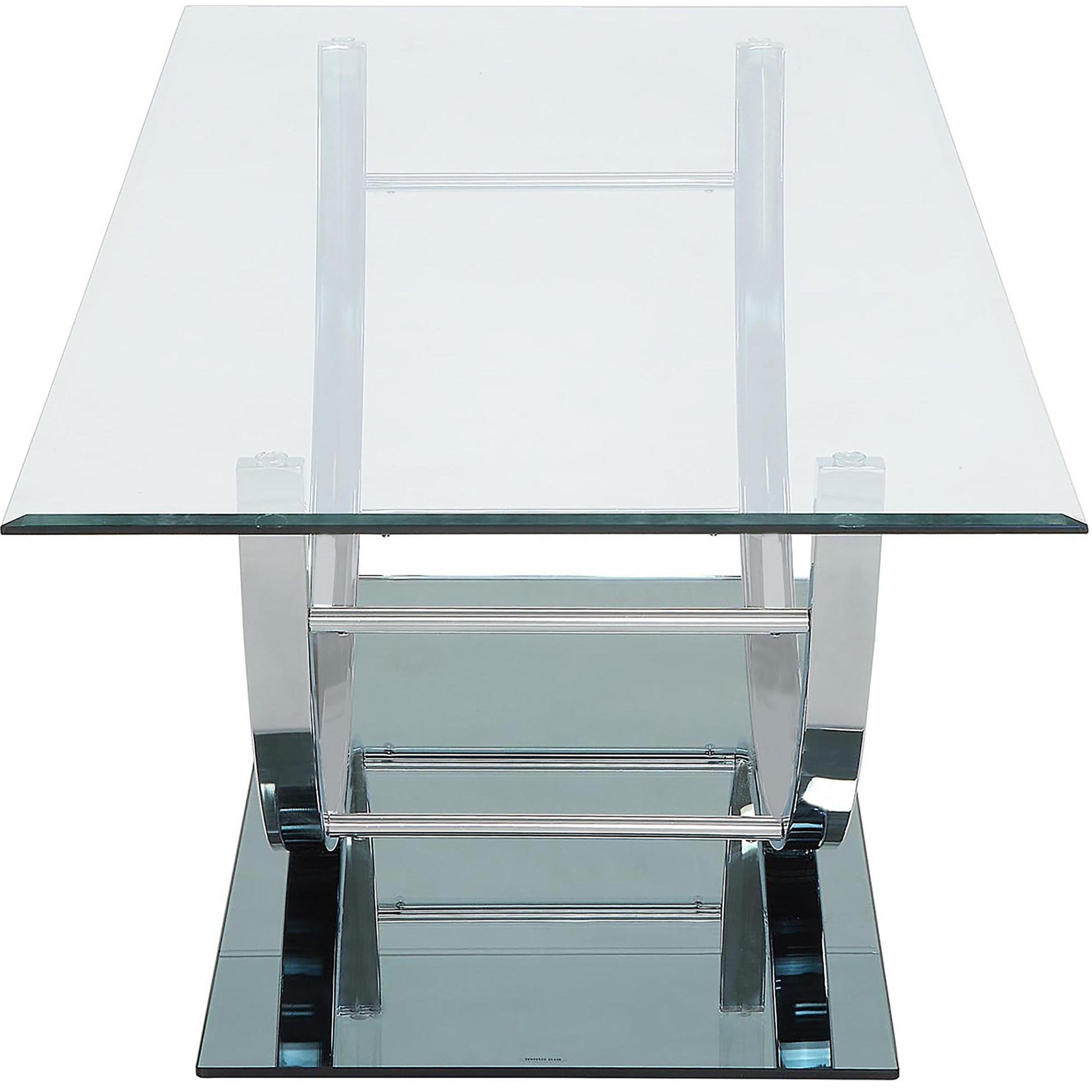  Coaster Furniture Danville 704988-S3 3-piece Glass Top Coffee and End Table Set - Chrome IMAGE 8