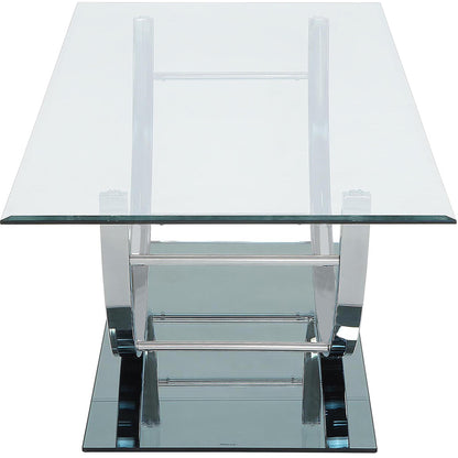  Coaster Furniture Danville 704988-S3 3-piece Glass Top Coffee and End Table Set - Chrome IMAGE 8