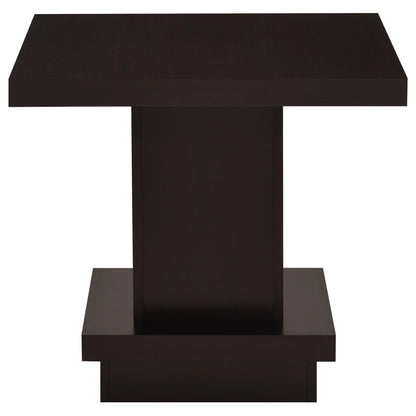  Coaster Furniture Reston 705168-S2 2-piece Square Coffee and End Table Set - Cappuccino IMAGE 2