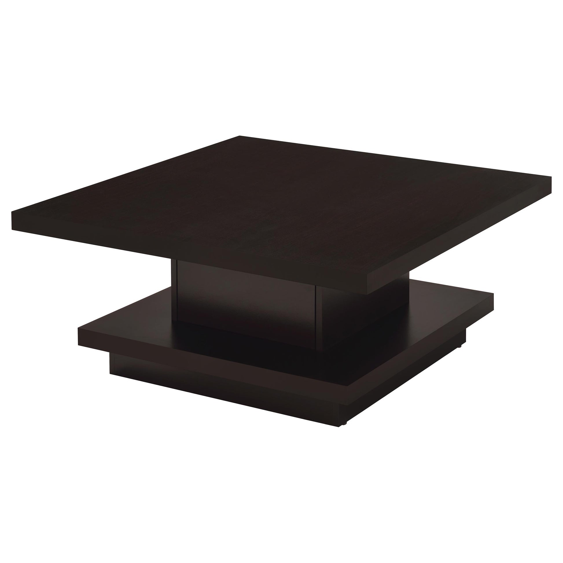  Coaster Furniture Reston 705168-S2 2-piece Square Coffee and End Table Set - Cappuccino IMAGE 3