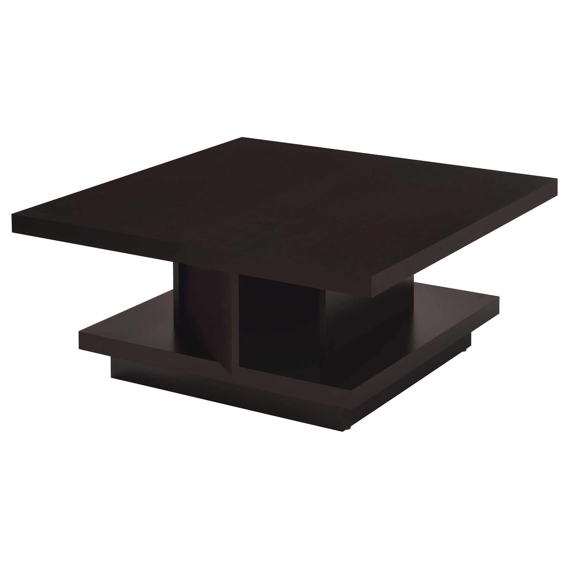  Coaster Furniture Reston 705168-S2 2-piece Square Coffee and End Table Set - Cappuccino IMAGE 6
