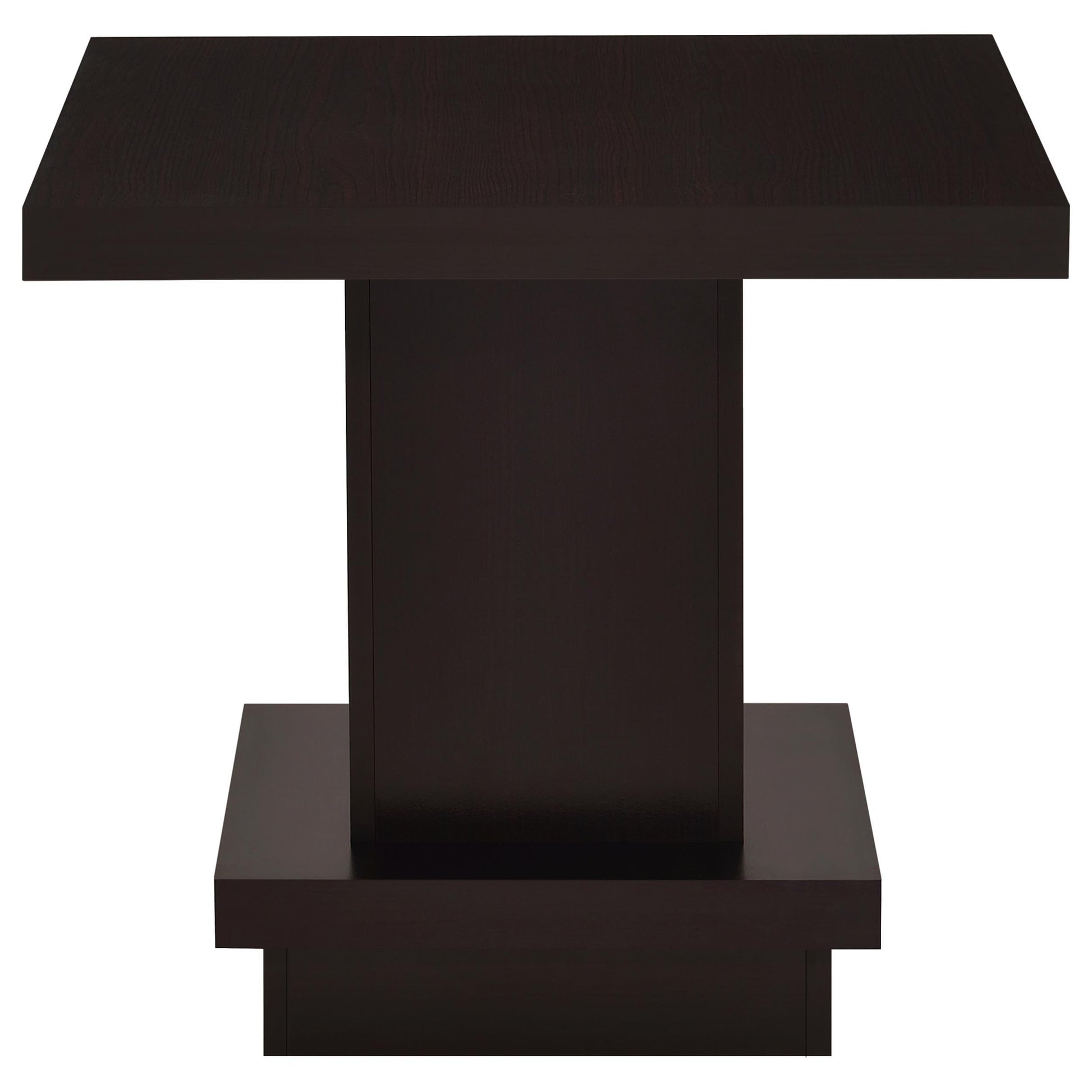  Coaster Furniture Reston 705168-S3 3-piece Square Coffee and End Table Set - Cappuccino IMAGE 2