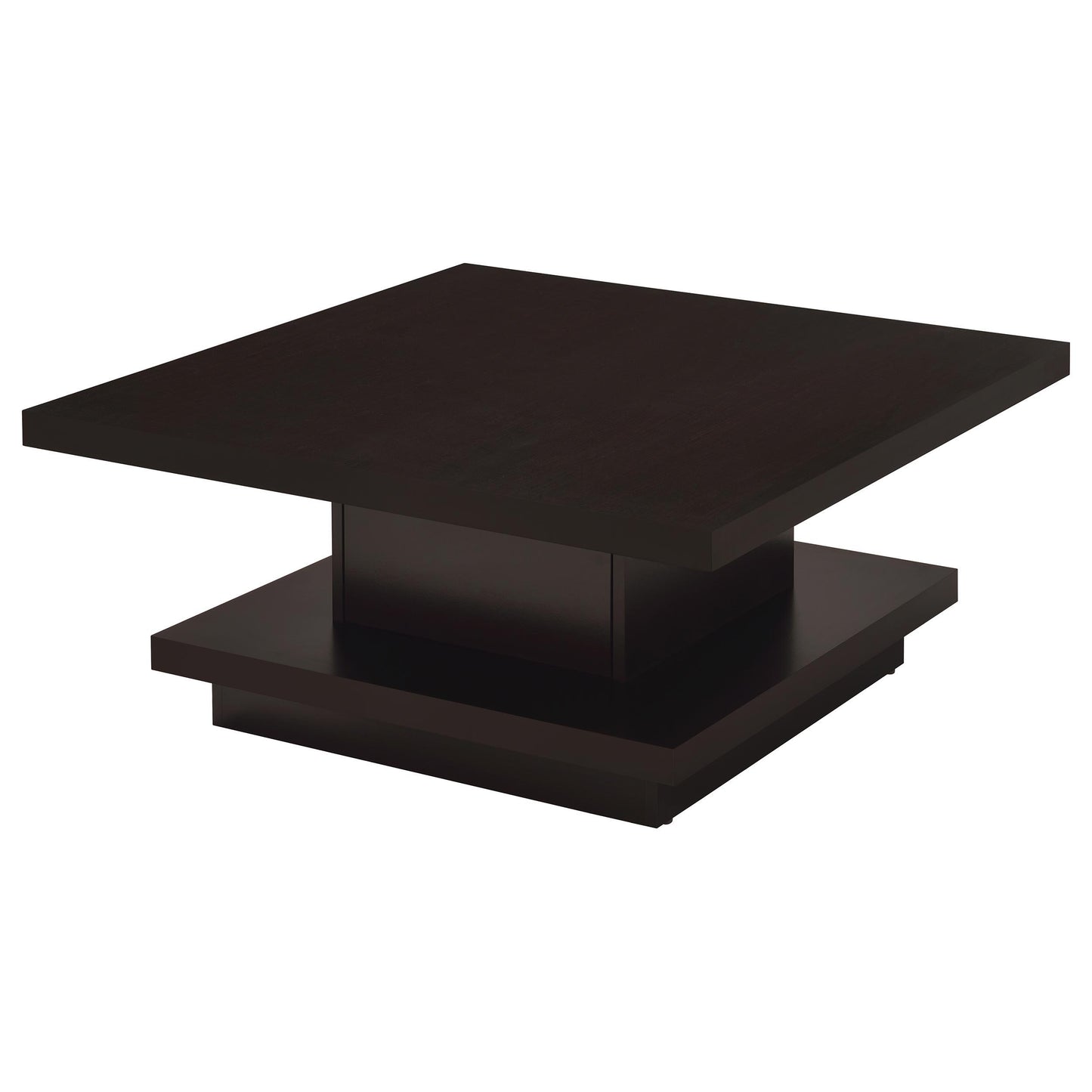  Coaster Furniture Reston 705168-S3 3-piece Square Coffee and End Table Set - Cappuccino IMAGE 4