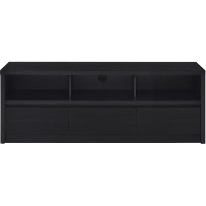  Coaster Furniture Rutland 705802 59-inch 3-drawer TV Stand Media Console - Black IMAGE 4