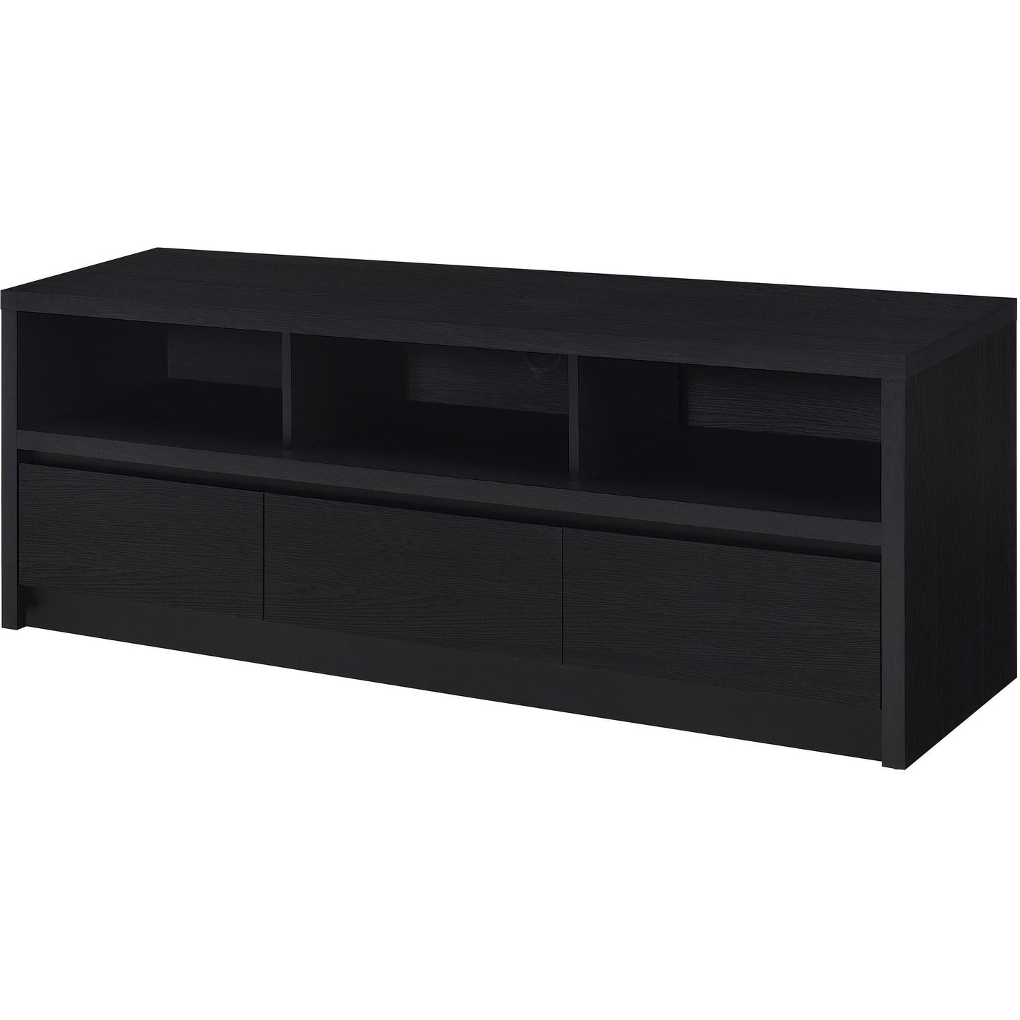  Coaster Furniture Rutland 705802 59-inch 3-drawer TV Stand Media Console - Black IMAGE 5