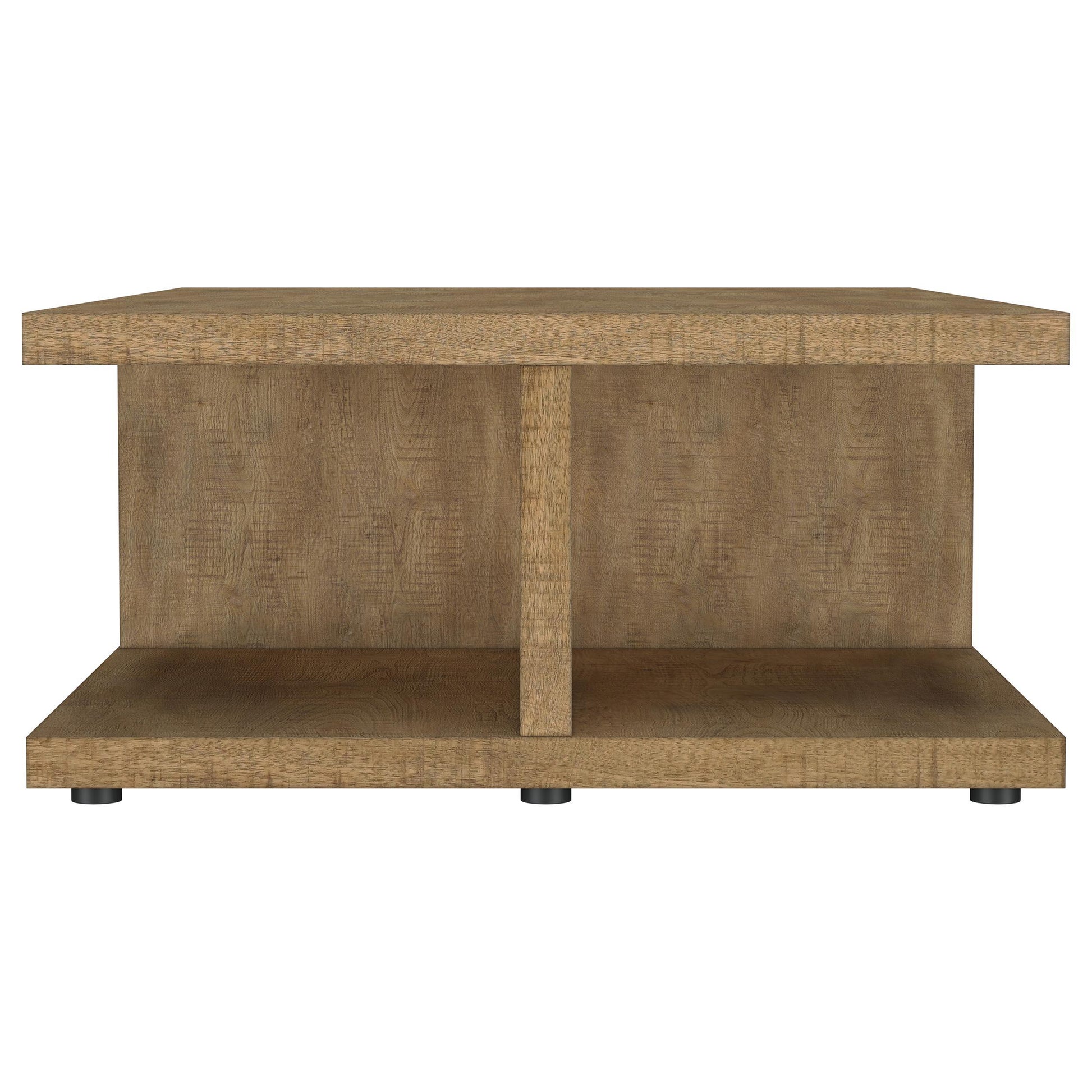  Coaster Furniture Cortona 706178 Square Engineered Wood Coffee Table - Mango IMAGE 2