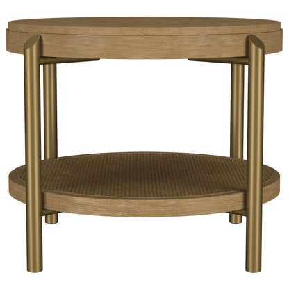  Coaster Furniture Arini 706188-S3 3-piece Round Coffee and End Table Set - Sand Wash IMAGE 9