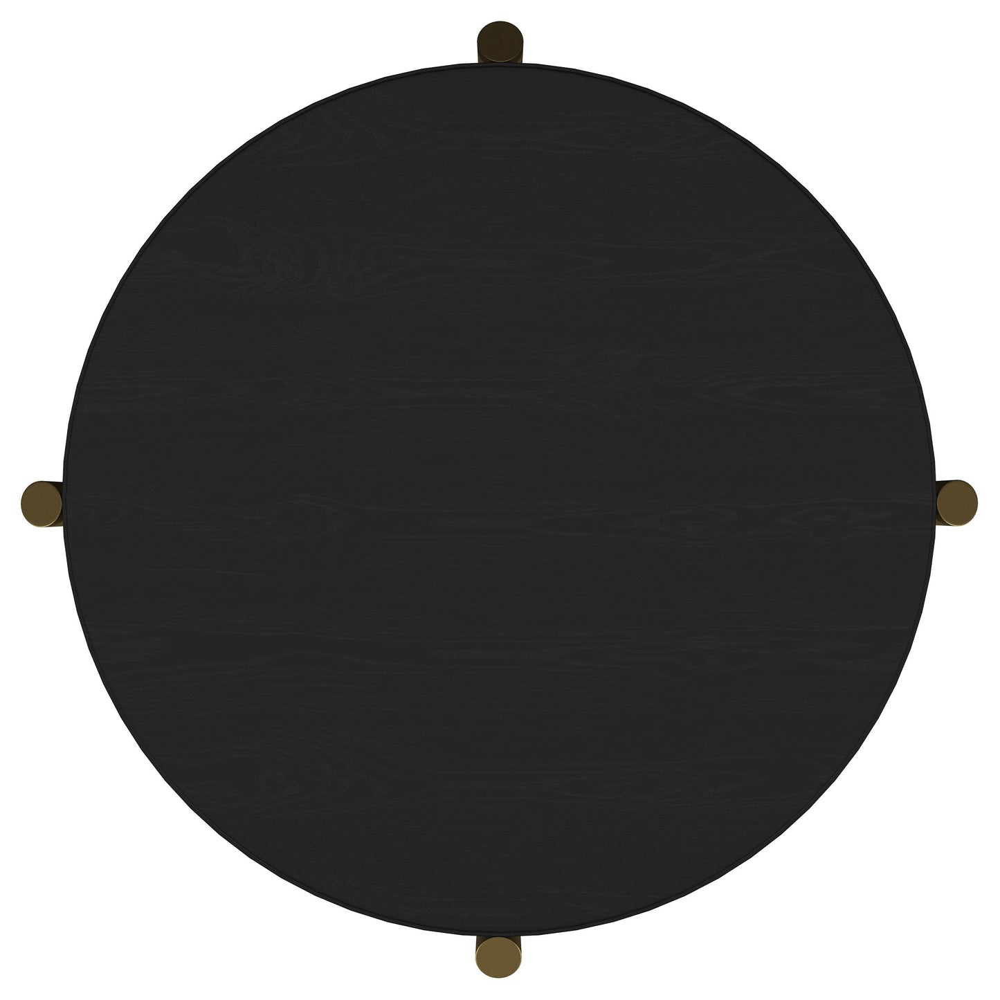  Coaster Furniture Arini 706197 Round Side Table With Storage Shelf - Black IMAGE 7