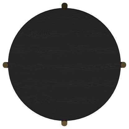  Coaster Furniture Arini 706197 Round Side Table With Storage Shelf - Black IMAGE 7