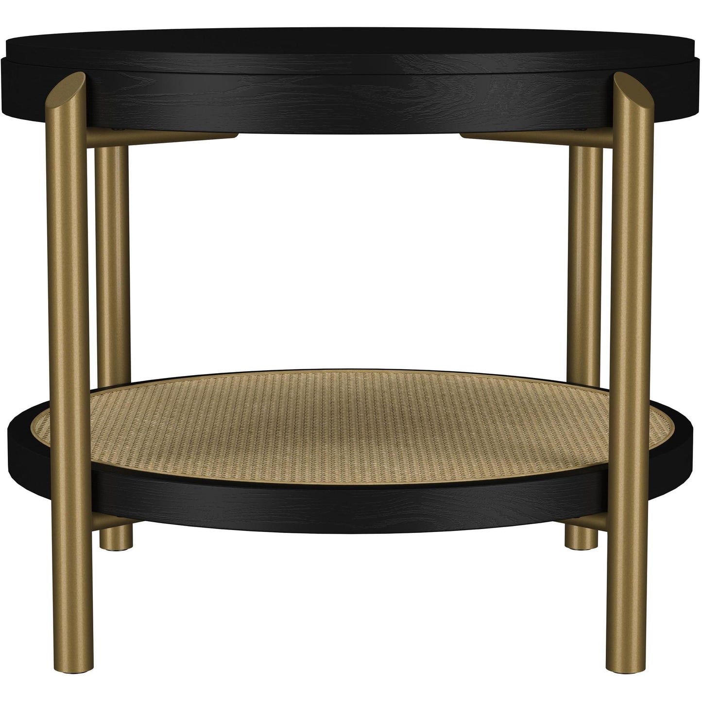  Coaster Furniture Arini 706198-S2 2-piece Round Coffee and End Table Set - Black IMAGE 4