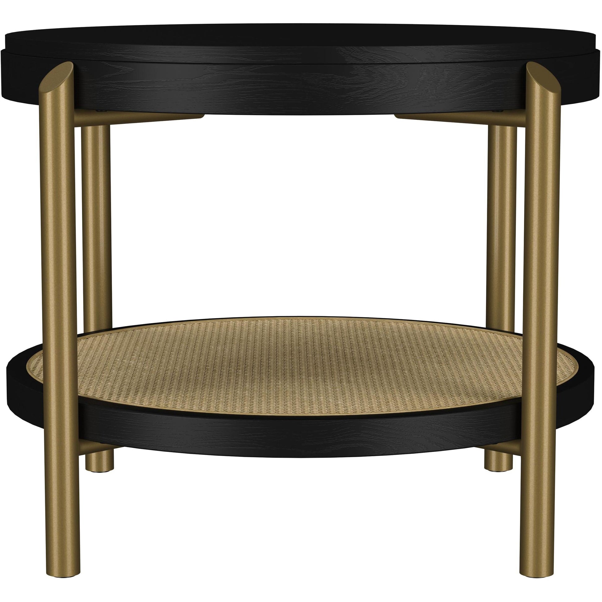  Coaster Furniture Arini 706198-S2 2-piece Round Coffee and End Table Set - Black IMAGE 4