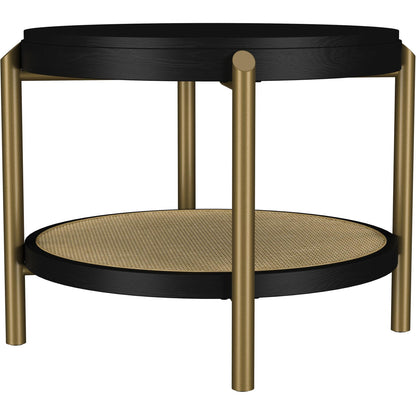  Coaster Furniture Arini 706198-S2 2-piece Round Coffee and End Table Set - Black IMAGE 5
