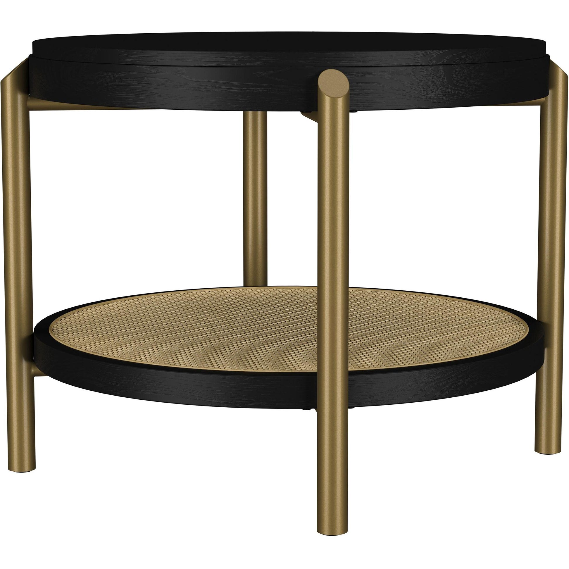  Coaster Furniture Arini 706198-S3 3-piece Round Coffee and End Table Set - Black IMAGE 5