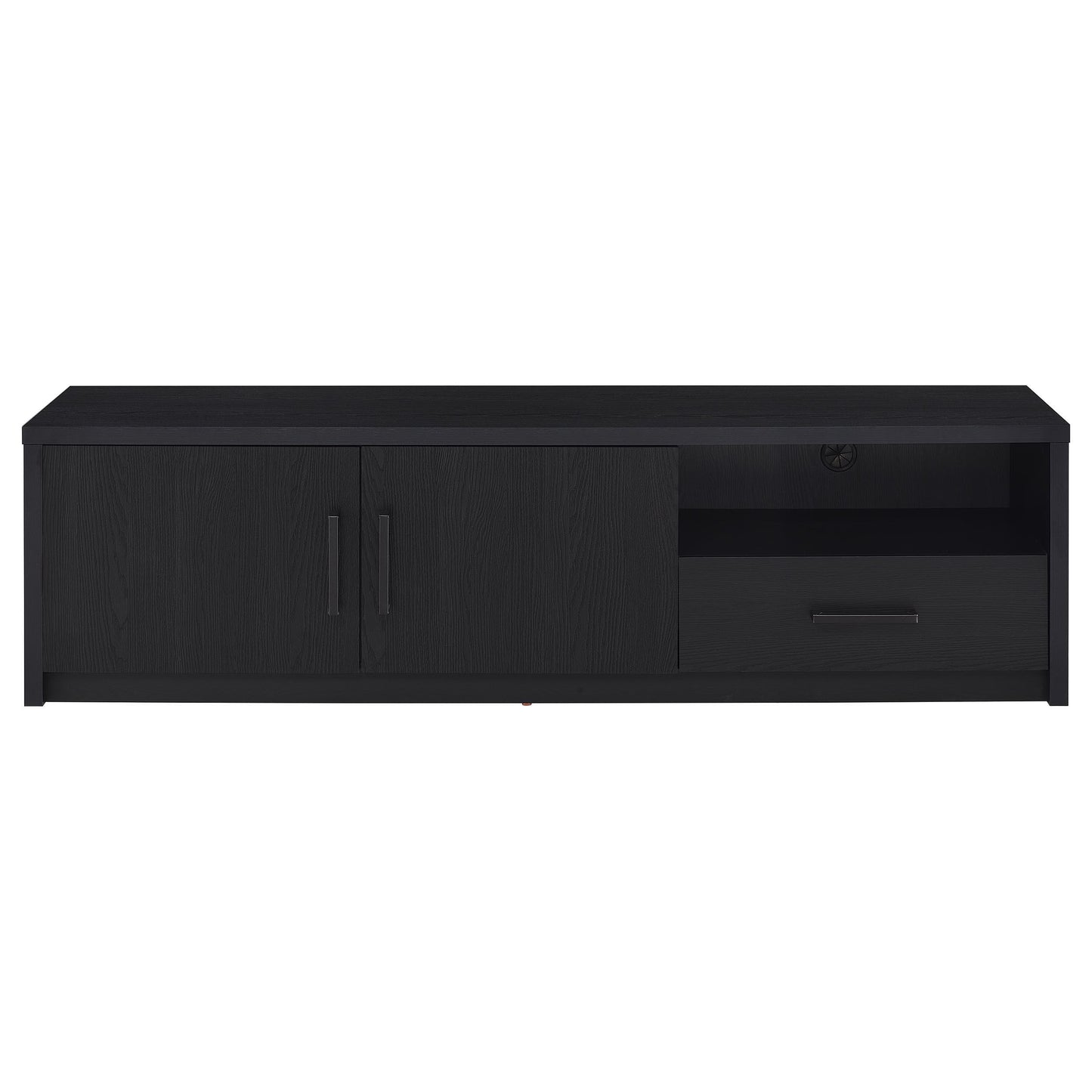  Coaster Furniture Murray 706213 70-inch 2-door TV Stand Media Console - Black IMAGE 1