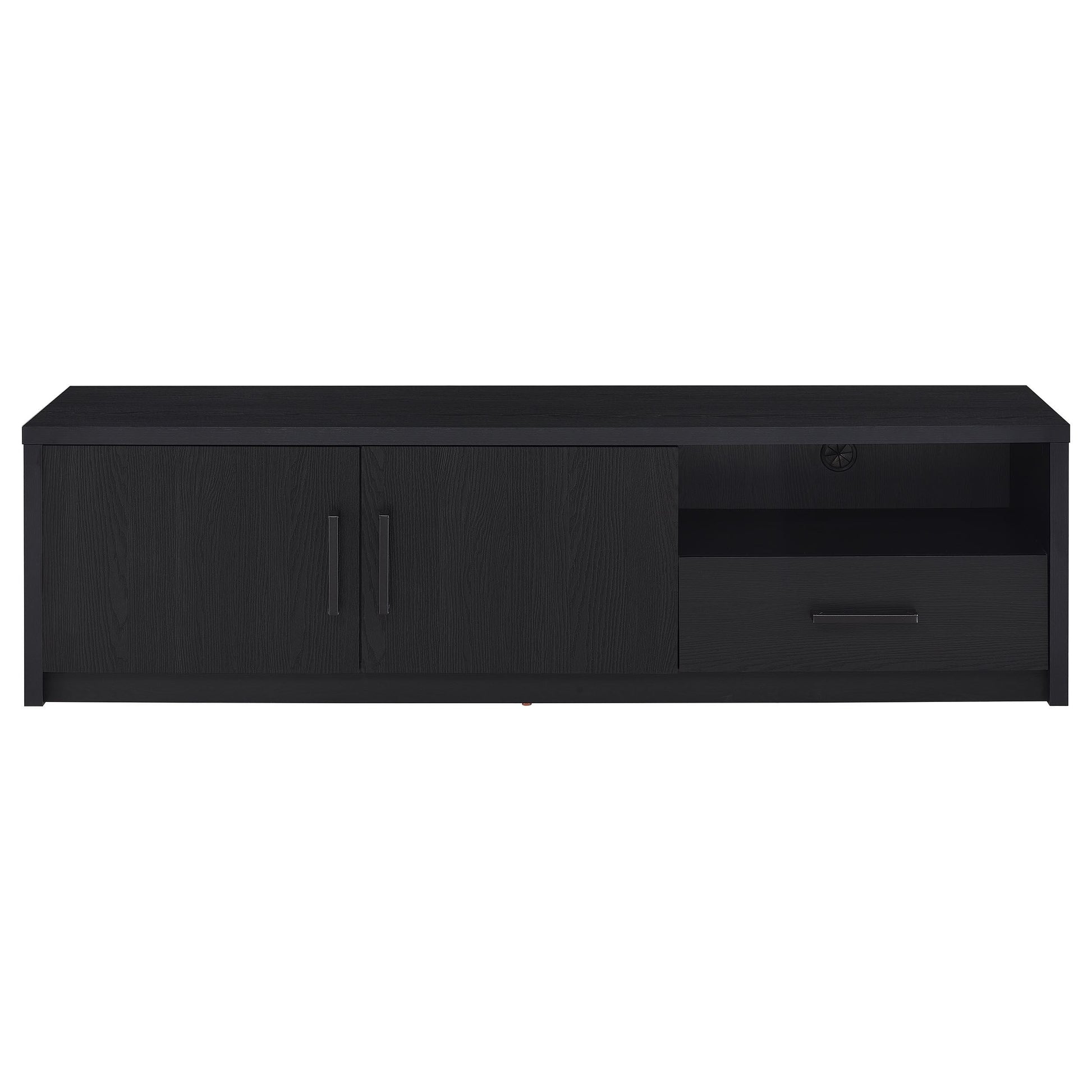  Coaster Furniture Murray 706213 70-inch 2-door TV Stand Media Console - Black IMAGE 1
