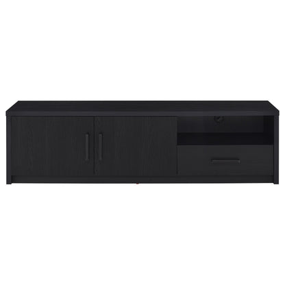  Coaster Furniture Murray 706213 70-inch 2-door TV Stand Media Console - Black IMAGE 1