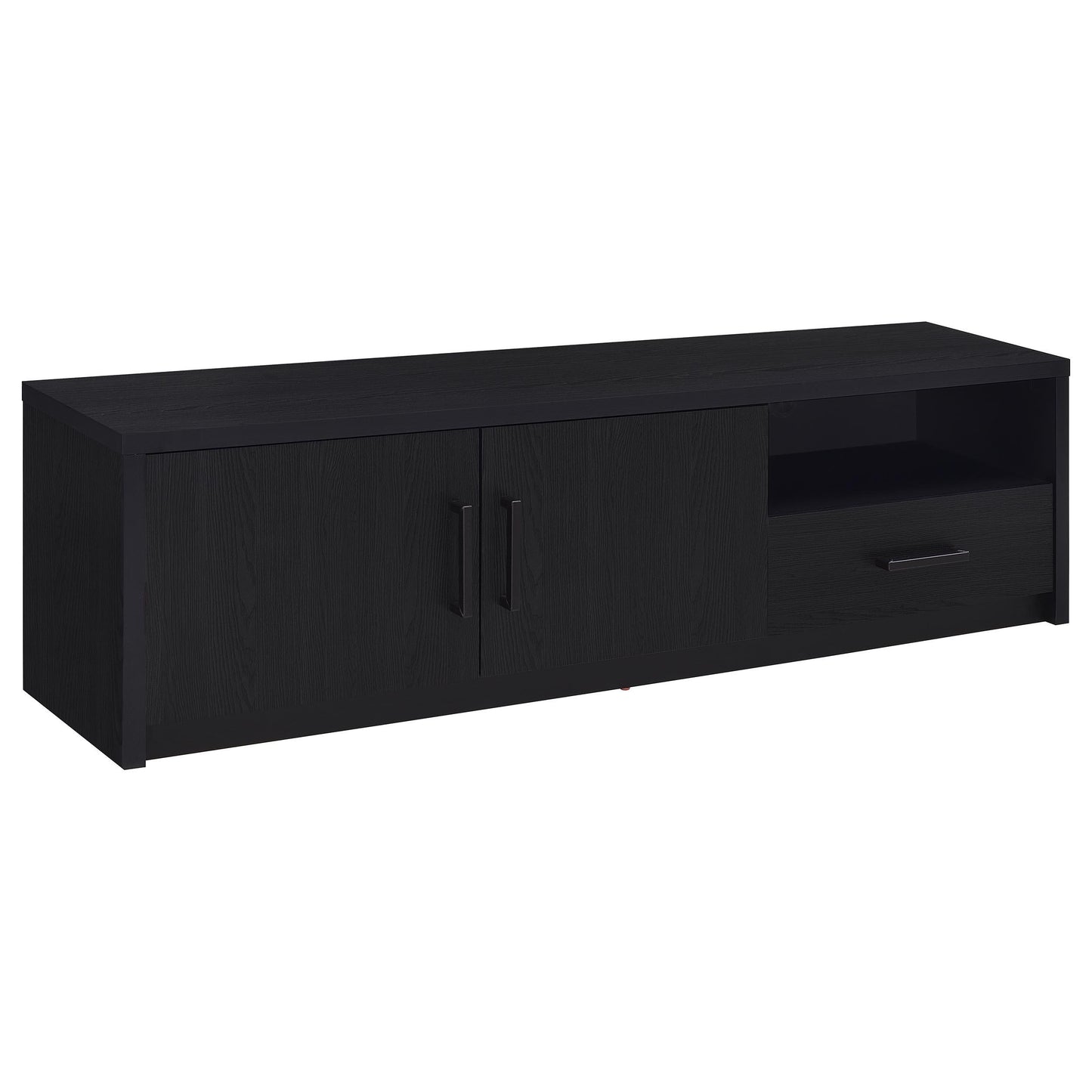  Coaster Furniture Murray 706213 70-inch 2-door TV Stand Media Console - Black IMAGE 2