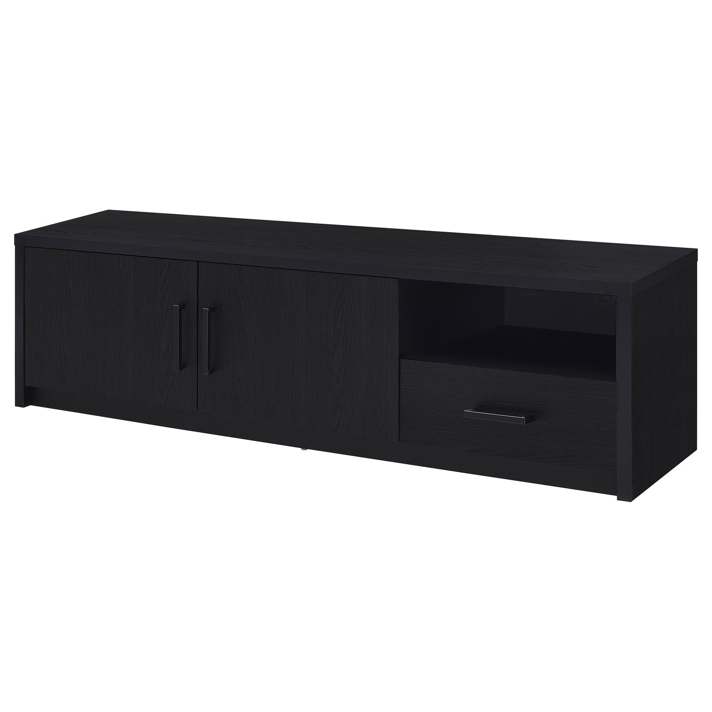  Coaster Furniture Murray 706213 70-inch 2-door TV Stand Media Console - Black IMAGE 4