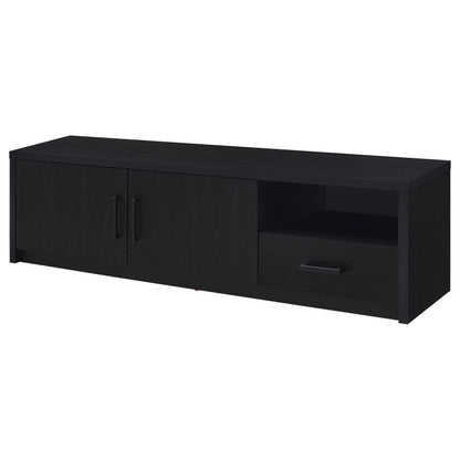  Coaster Furniture Murray 706213 70-inch 2-door TV Stand Media Console - Black IMAGE 4