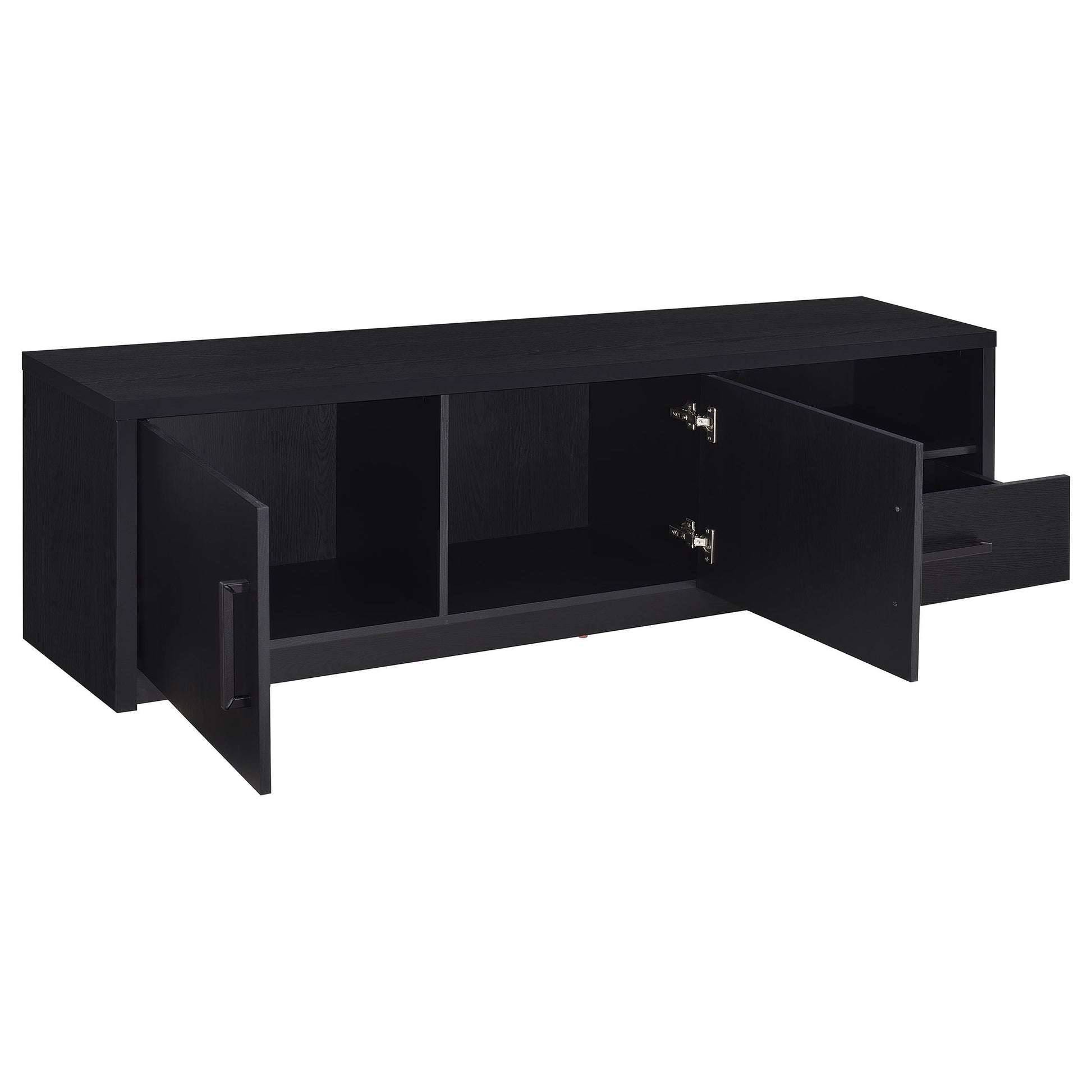  Coaster Furniture Murray 706213 70-inch 2-door TV Stand Media Console - Black IMAGE 9