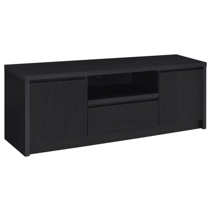  Coaster Furniture Winfield 706222 60-inch 2-door TV Stand Media Console - Black IMAGE 3