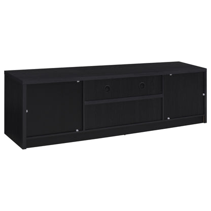  Coaster Furniture Winfield 706223-SET 3-piece Entertainment Center 78-inch TV Stand - Black IMAGE 4