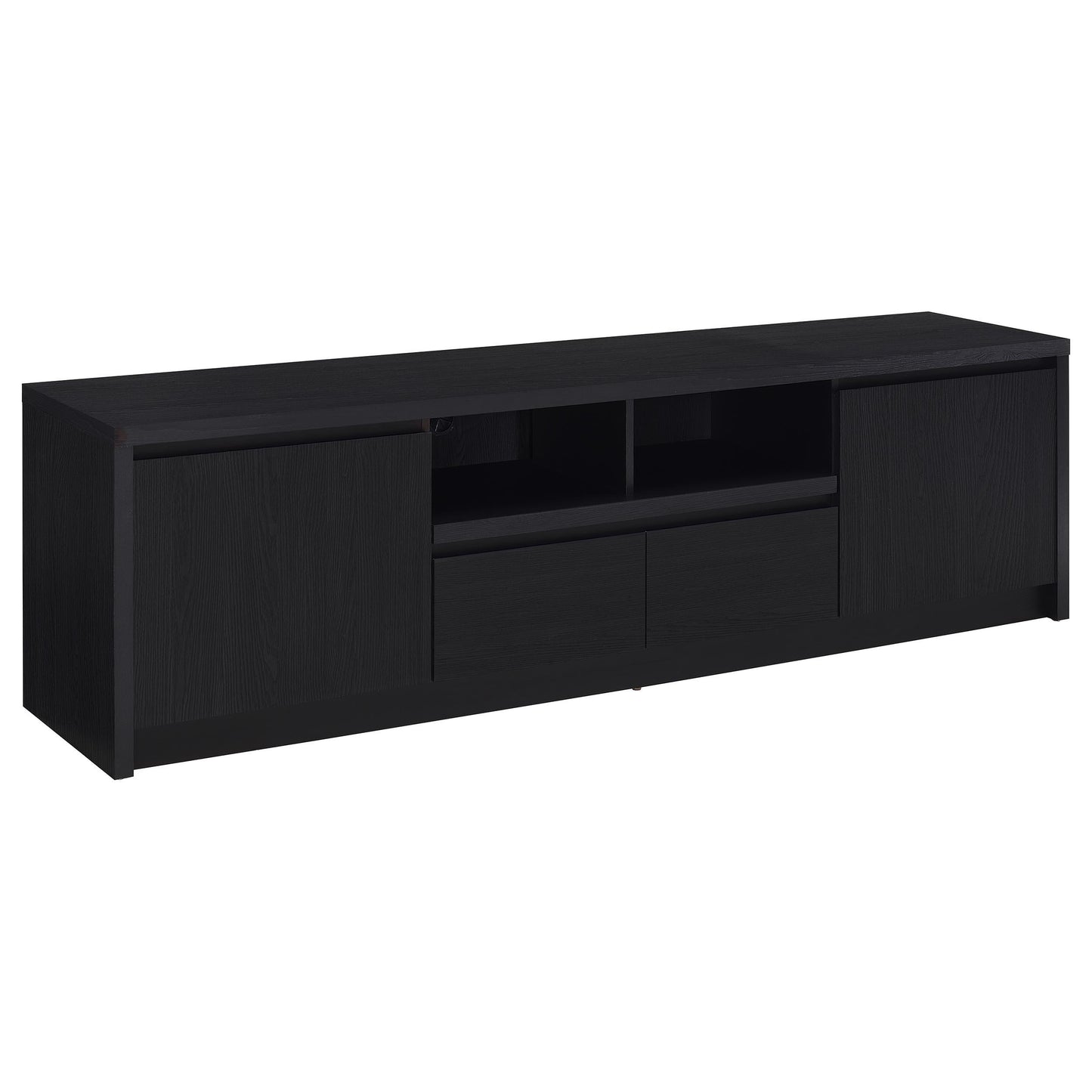  Coaster Furniture Winfield 706223-SET 3-piece Entertainment Center 78-inch TV Stand - Black IMAGE 5