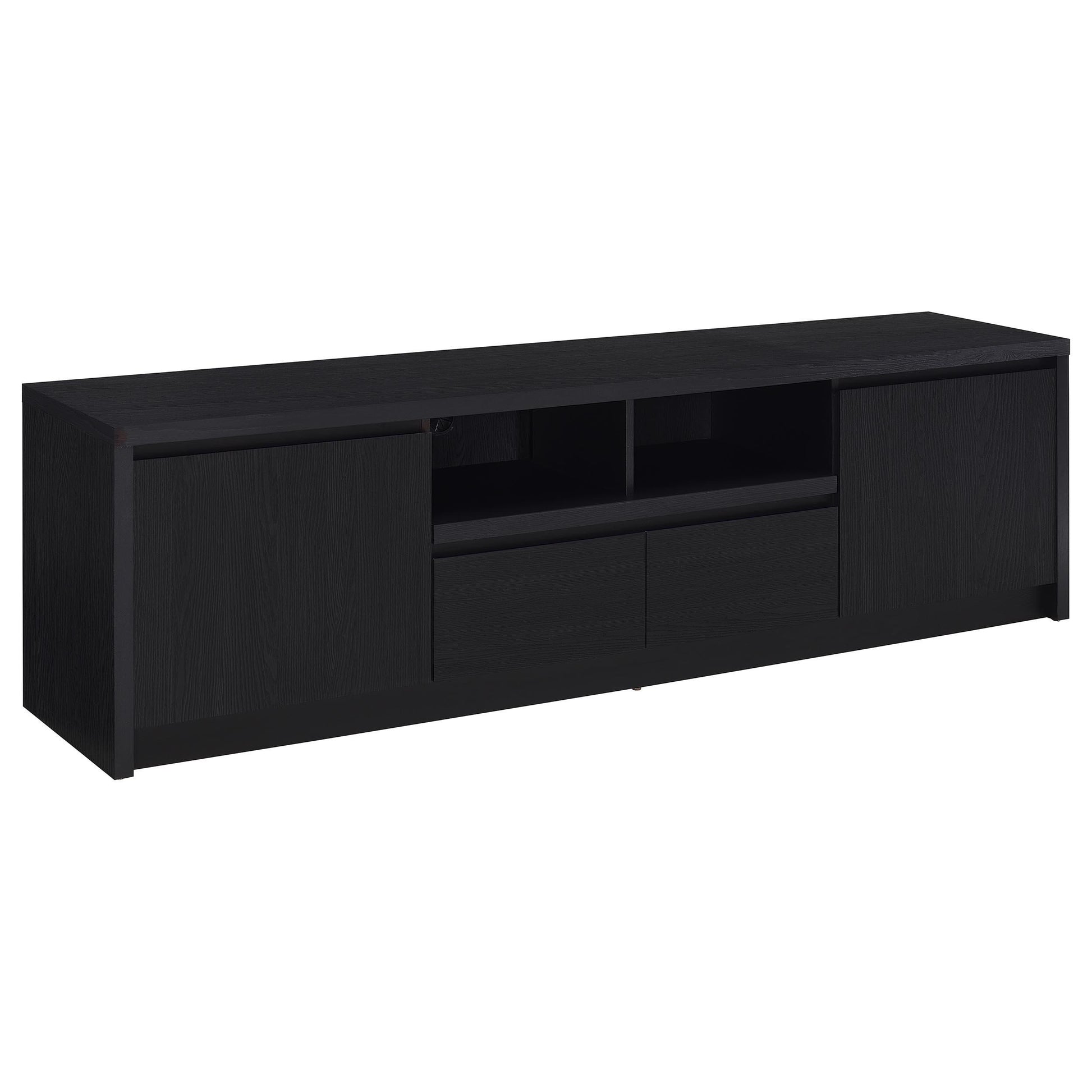  Coaster Furniture Winfield 706223-SET 3-piece Entertainment Center 78-inch TV Stand - Black IMAGE 5