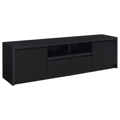  Coaster Furniture Winfield 706223-SET 3-piece Entertainment Center 78-inch TV Stand - Black IMAGE 5