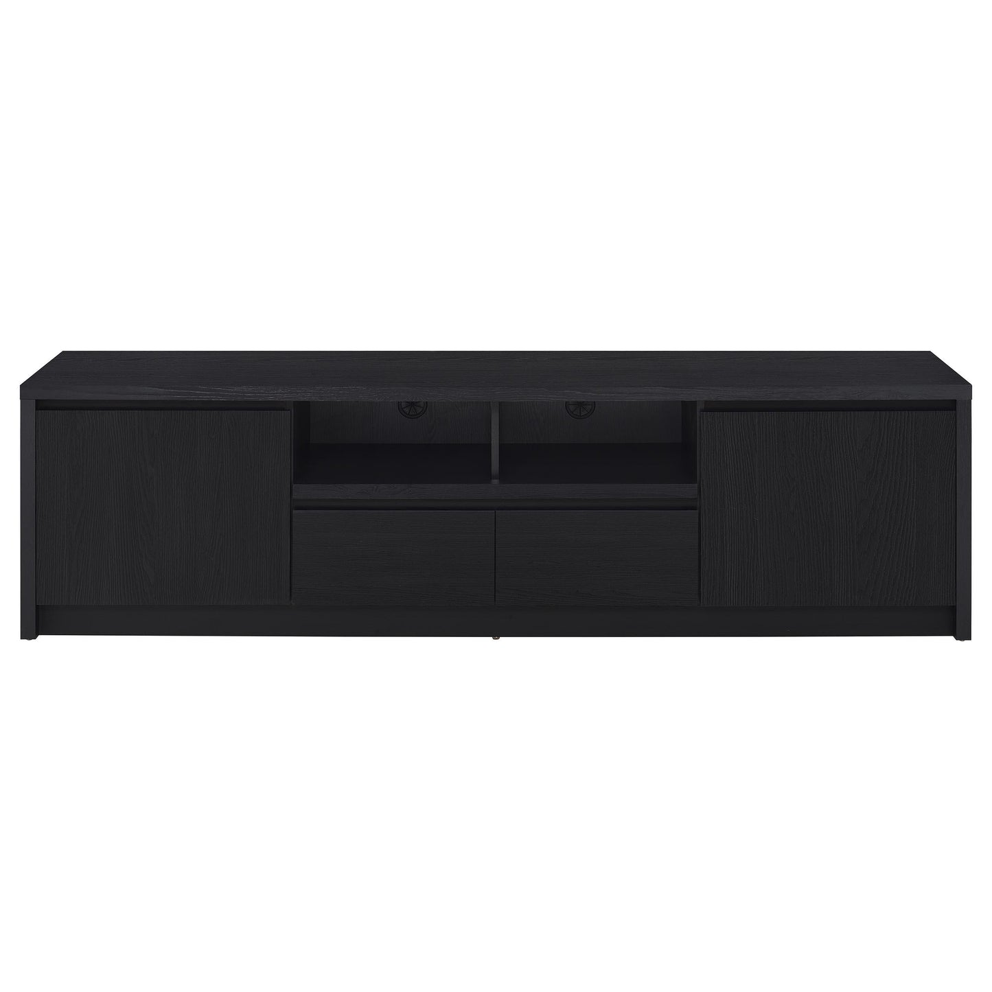  Coaster Furniture Winfield 706223-SET 3-piece Entertainment Center 78-inch TV Stand - Black IMAGE 9
