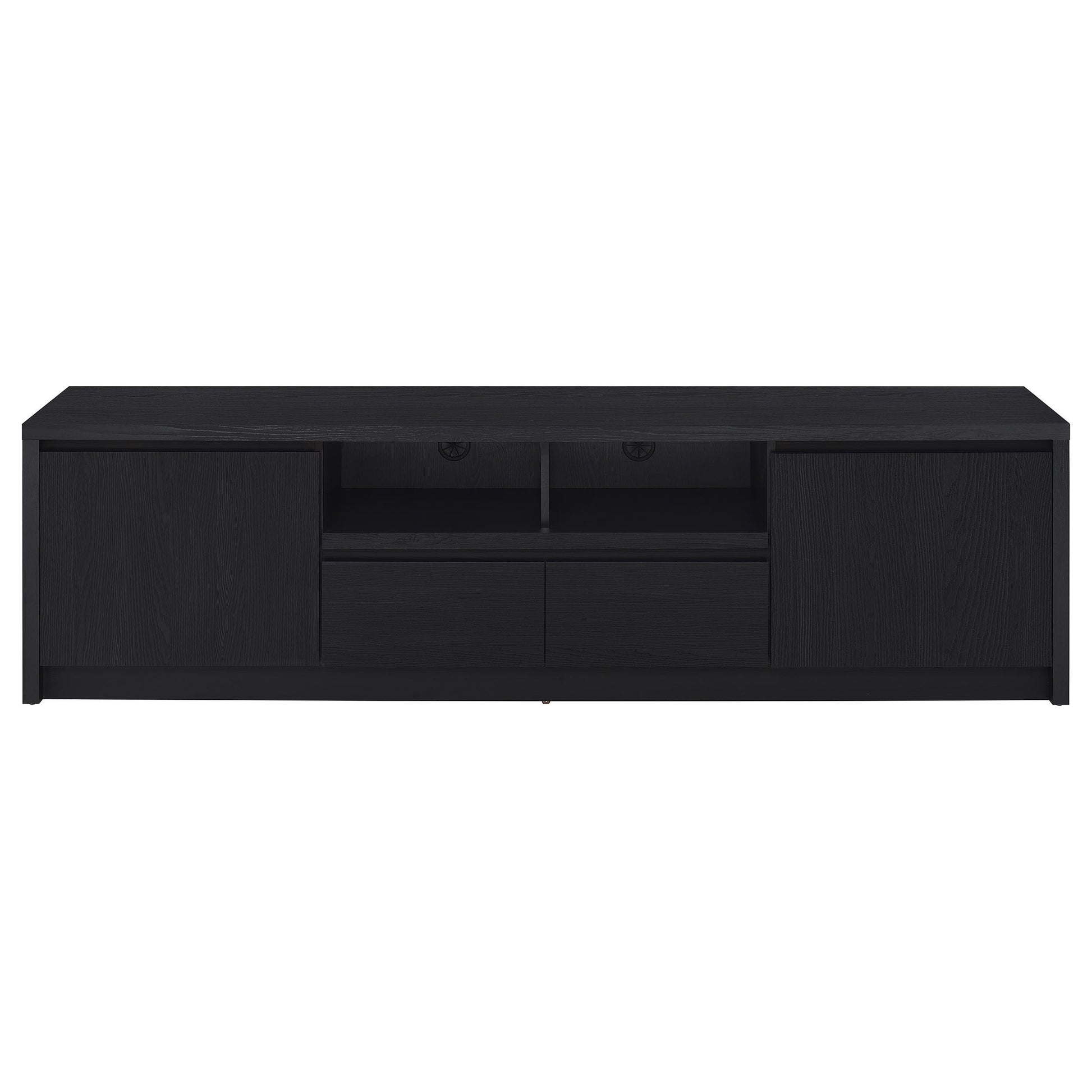  Coaster Furniture Winfield 706223-SET 3-piece Entertainment Center 78-inch TV Stand - Black IMAGE 9