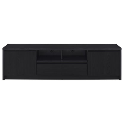  Coaster Furniture Winfield 706223-SET 3-piece Entertainment Center 78-inch TV Stand - Black IMAGE 9