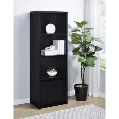  Coaster Furniture Winfield 706224 3-shelf Media Tower Entertainment Pier - Black IMAGE 6