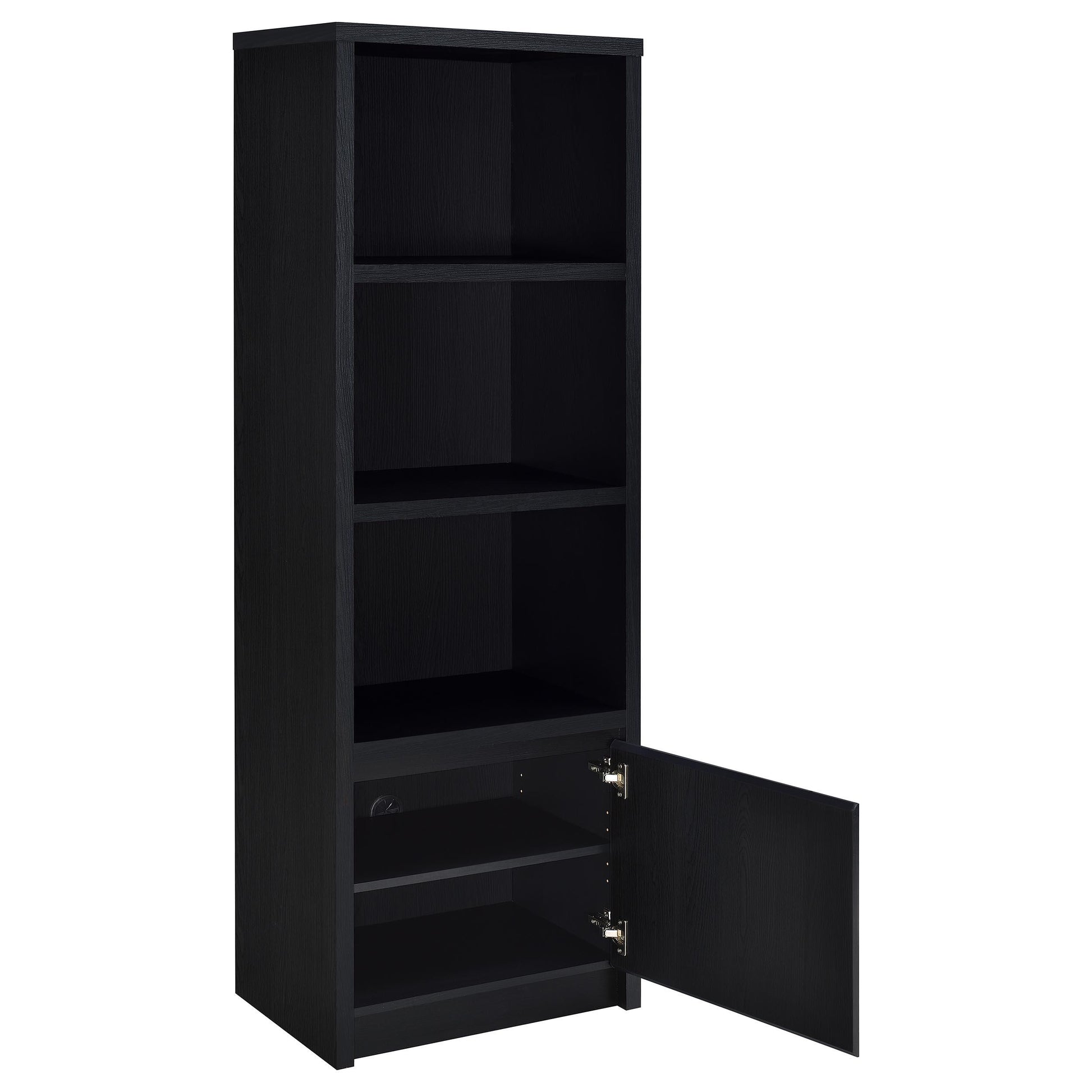  Coaster Furniture Winfield 706224 3-shelf Media Tower Entertainment Pier - Black IMAGE 8