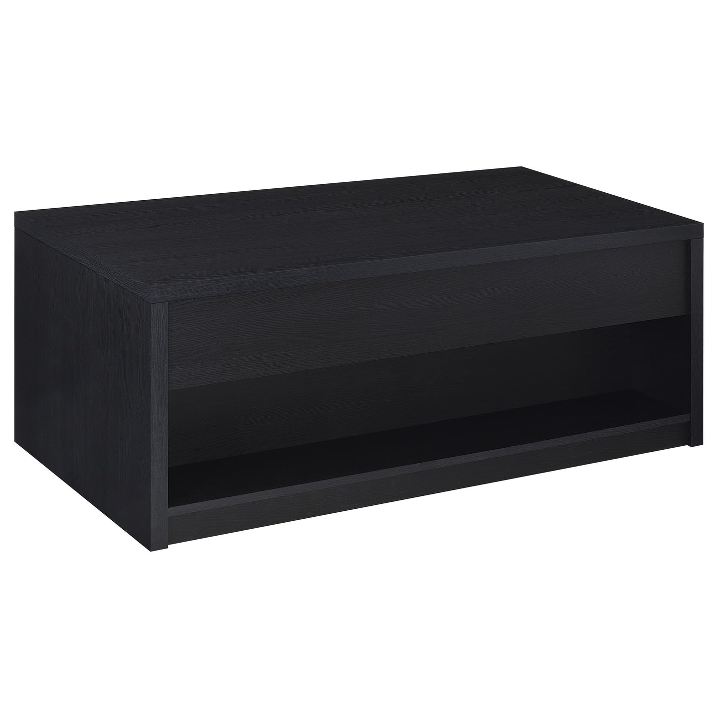  Coaster Furniture Knapp 706228 Lift Top Coffee Table with Dual Drawers - Black IMAGE 10