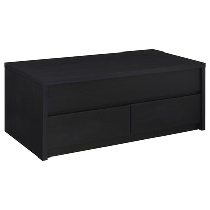  Coaster Furniture Knapp 706228 Lift Top Coffee Table with Dual Drawers - Black IMAGE 12