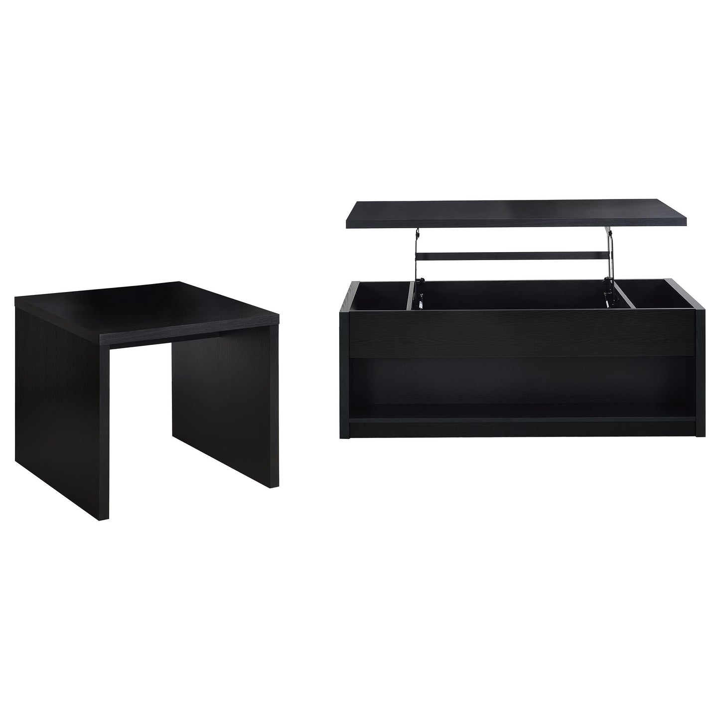  Coaster Furniture Knapp 706228-S2 2-piece Lift Top Coffee Table Set - Black IMAGE 1