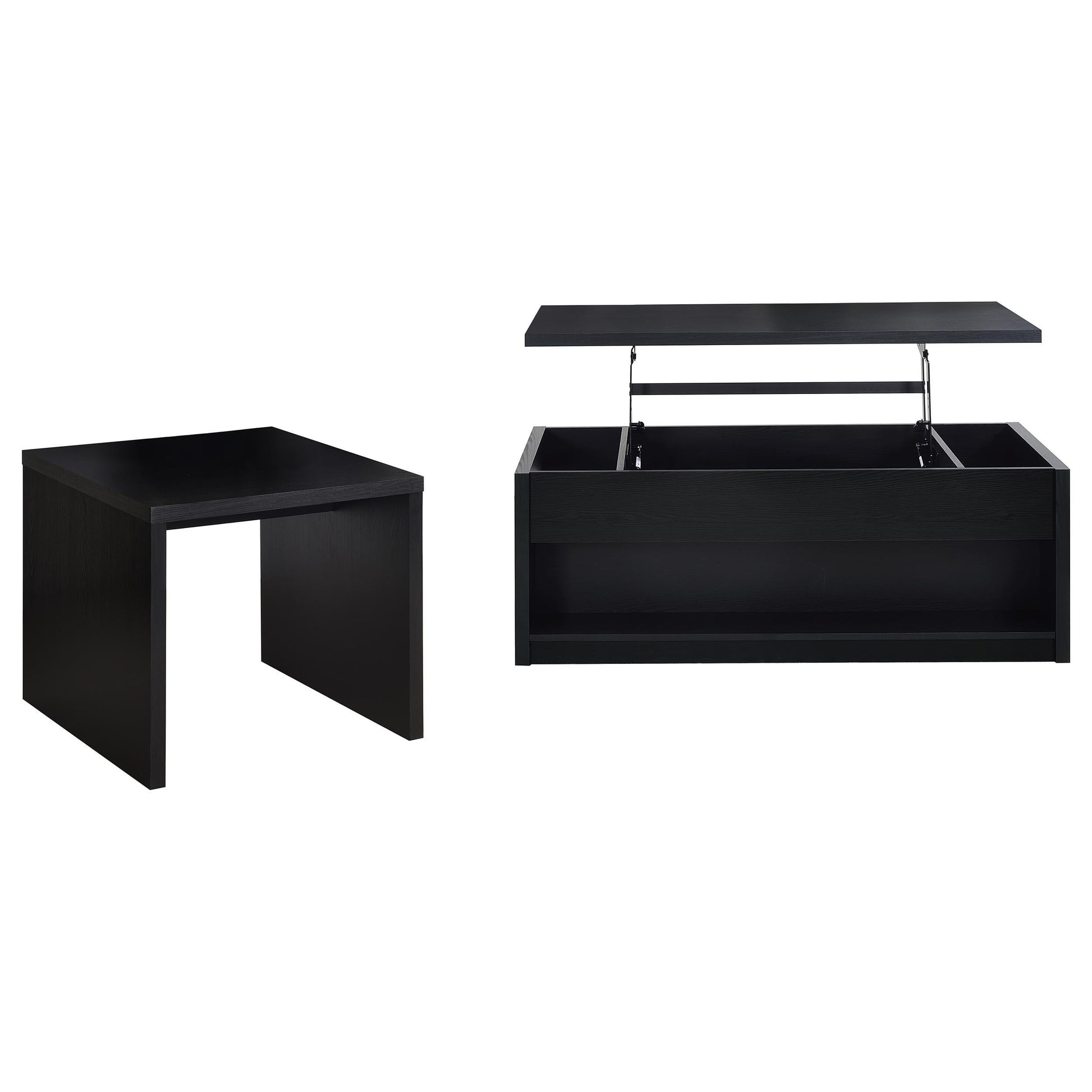  Coaster Furniture Knapp 706228-S2 2-piece Lift Top Coffee Table Set - Black IMAGE 1