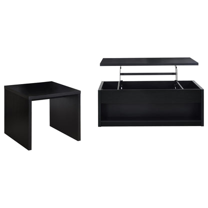  Coaster Furniture Knapp 706228-S2 2-piece Lift Top Coffee Table Set - Black IMAGE 1