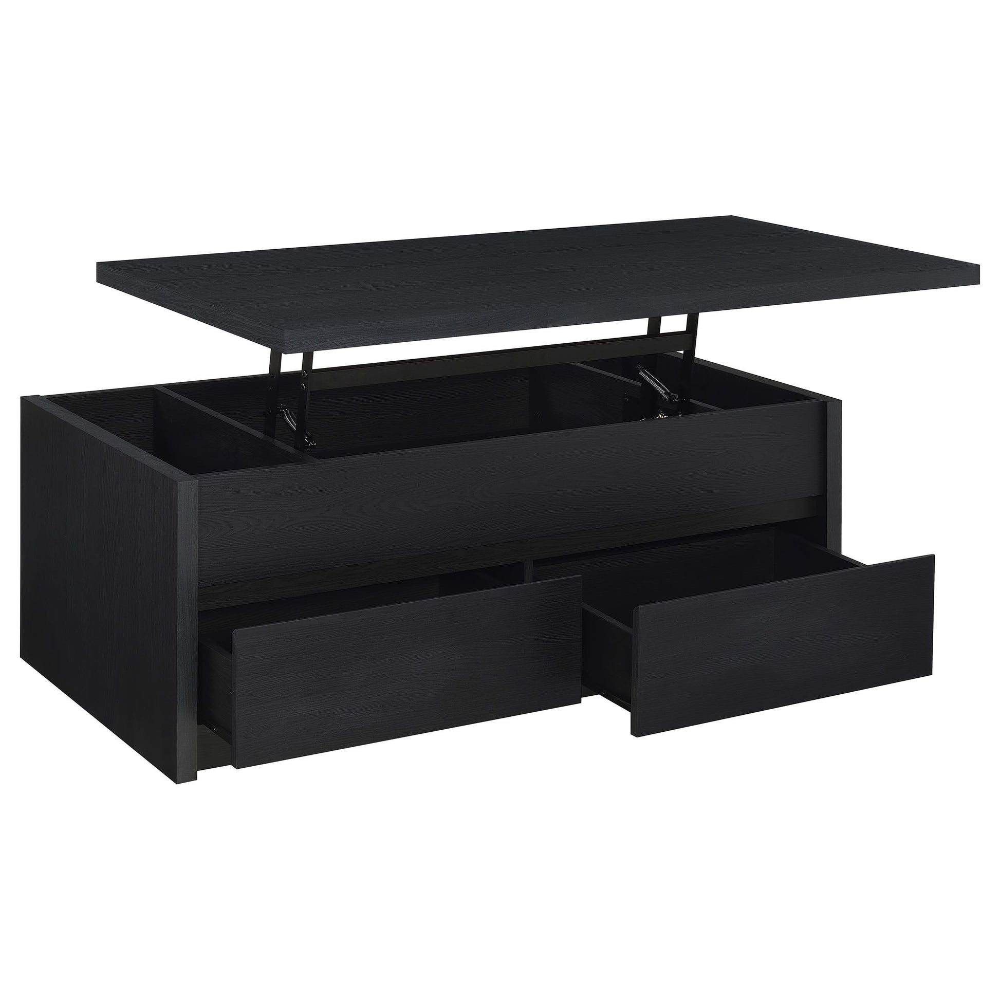  Coaster Furniture Knapp 706228-S3 3-piece Lift Top Coffee Table Set - Black IMAGE 7