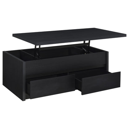  Coaster Furniture Knapp 706228-S3 3-piece Lift Top Coffee Table Set - Black IMAGE 7
