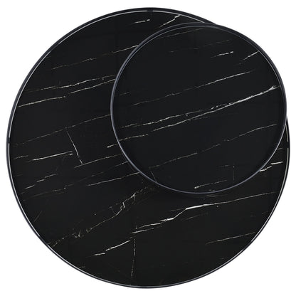  Coaster Furniture Briggs 706268-S3 3-piece Round Coffee and End Table Set - Black IMAGE 5