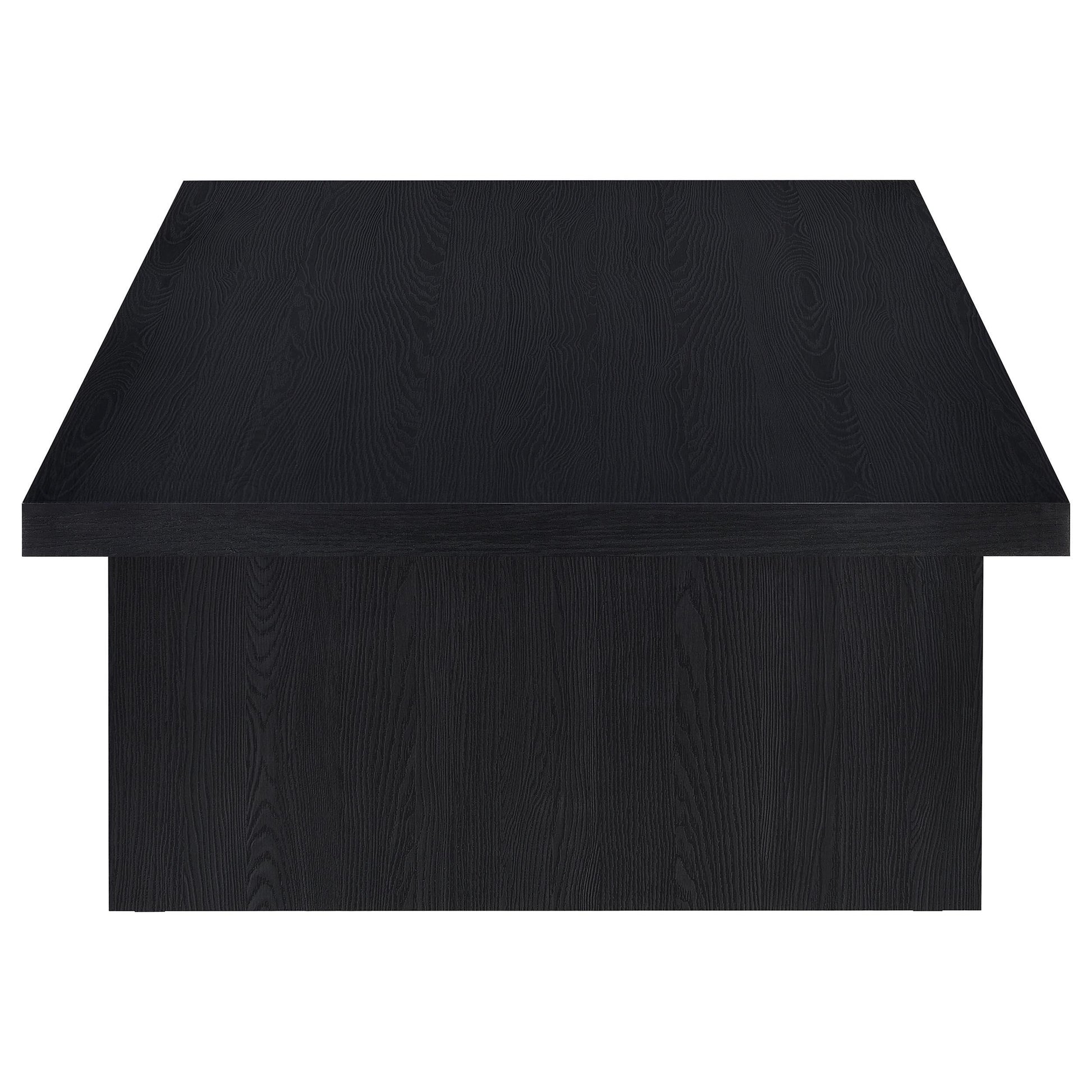  Coaster Furniture Max 706278-S2 2-piece Rectangular Coffee and End Table Set - Black IMAGE 2