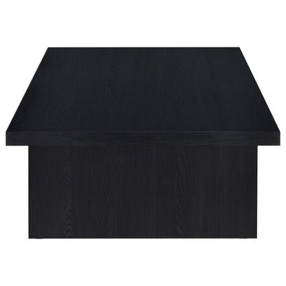  Coaster Furniture Max 706278-S2 2-piece Rectangular Coffee and End Table Set - Black IMAGE 2