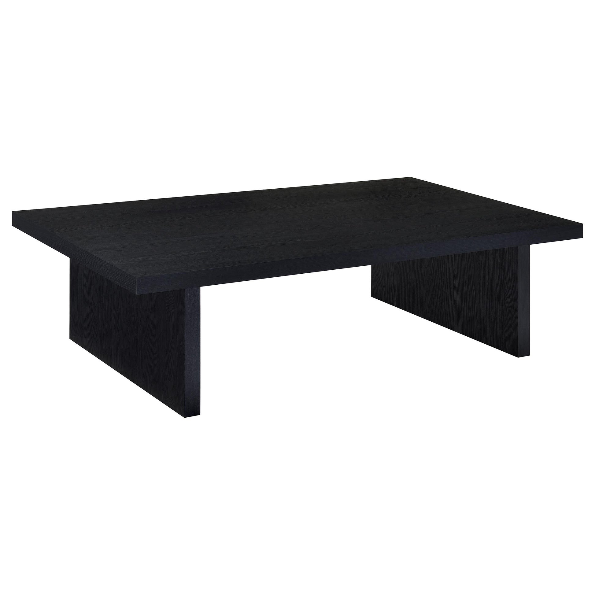  Coaster Furniture Max 706278-S3 3-piece Rectangular Coffee and End Table Set - Black IMAGE 7