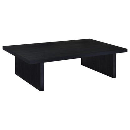  Coaster Furniture Max 706278-S3 3-piece Rectangular Coffee and End Table Set - Black IMAGE 7